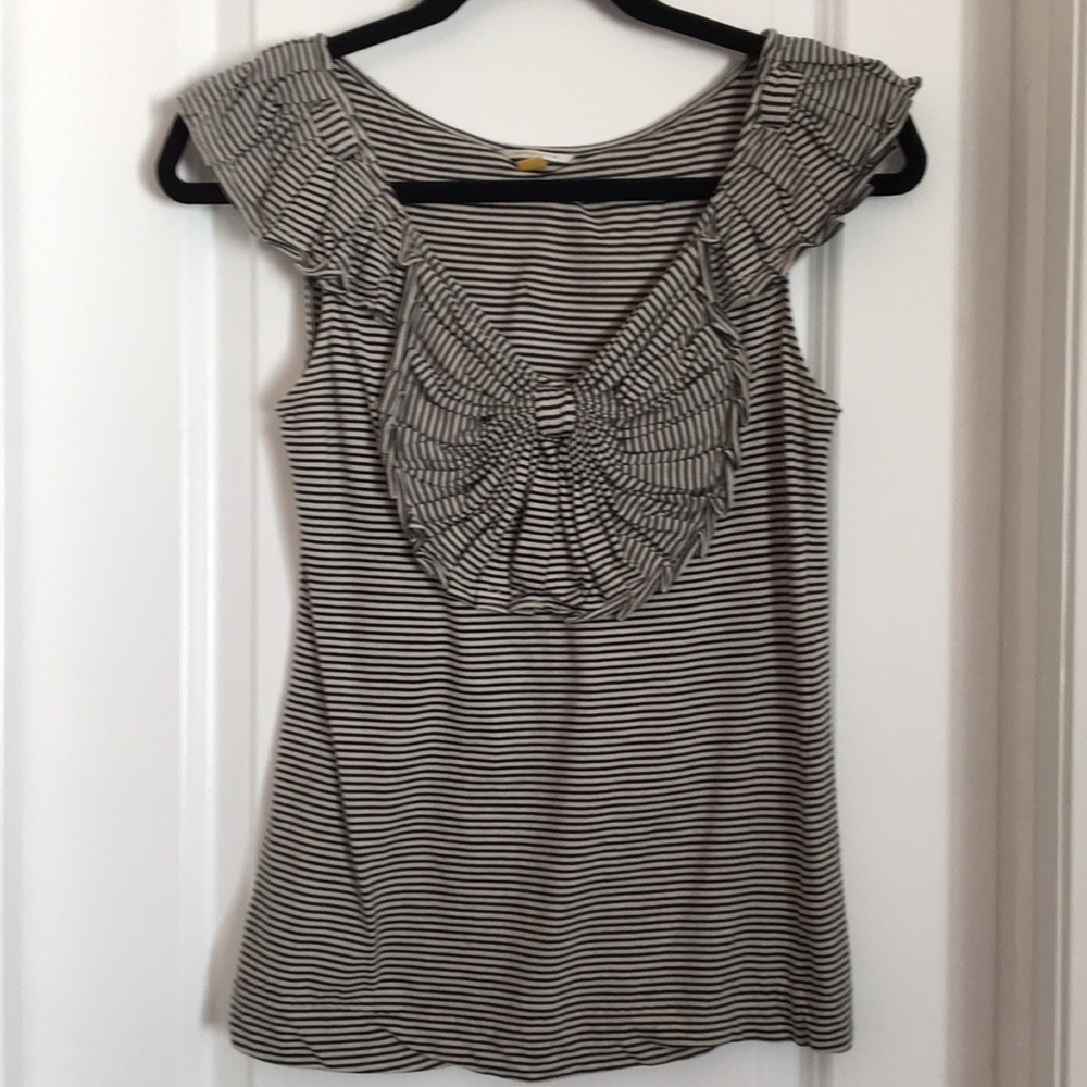 Leifsdottir striped pleated tee/top